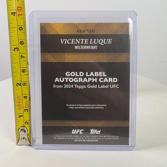 Vicente Luque Topps Gold Label UFC Certified Autograph Card #234/249 2024 Topps - Picture 6 of 11